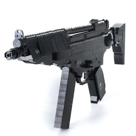 AUSINI 22705 Xếp hình kiểu  BLOCK GUN Submachine Gun MP5 Súng Tiểu Liên MP5 597 khối