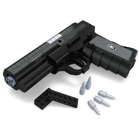 AUSINI 22514 non  SÚNG LỤC QSZ92 bộ đồ chơi xếp lắp ráp ghép mô hình Gun 327 khối