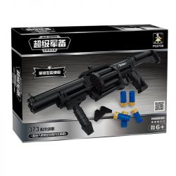 AUSINI 22709 Xếp hình kiểu  BLOCK GUN Striker Shotgun Súng Shotgun Ổ Xoay 373 khối