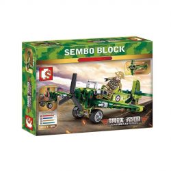 SEMBO 704101 non  MÁY BAY TIÊM KÍCH bộ đồ chơi xếp lắp ráp ghép mô hình Empires Of Steel EMPIRES OF STEEL SPITFIRE FIGHTER Đế Chế Thép 206 khối