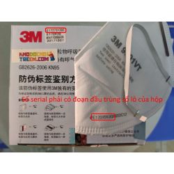 Khẩu trang 3M 9501VT KN95 lọc hơn 95% bụi siêu mịn PM2.5 có van thở, đeo tai, chun tổng hợp, chính hãng tốt hơn 3M 9001V chỉ lọc