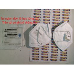 Khẩu trang 3M 9501VT KN95 lọc hơn 95% bụi siêu mịn PM2.5 có van thở, đeo tai, chun tổng hợp, chính hãng tốt hơn 3M 9001V chỉ lọc