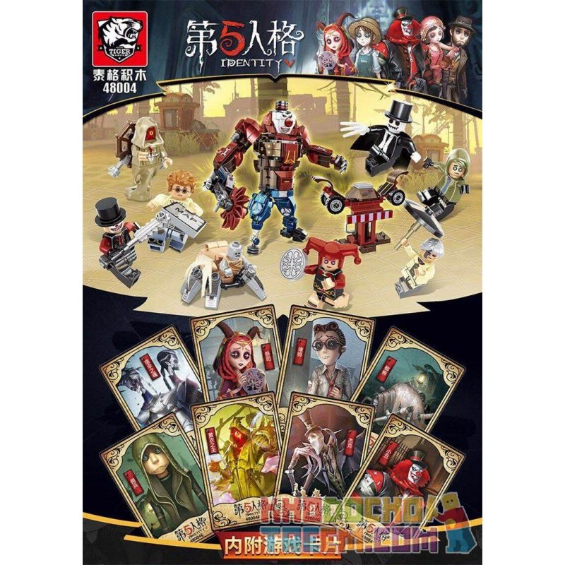 TIGER 48004 non  NHÀ MÁY CƠ KHÍ bộ đồ chơi xếp lắp ráp ghép mô hình Identity V Tính Cách Thứ 5