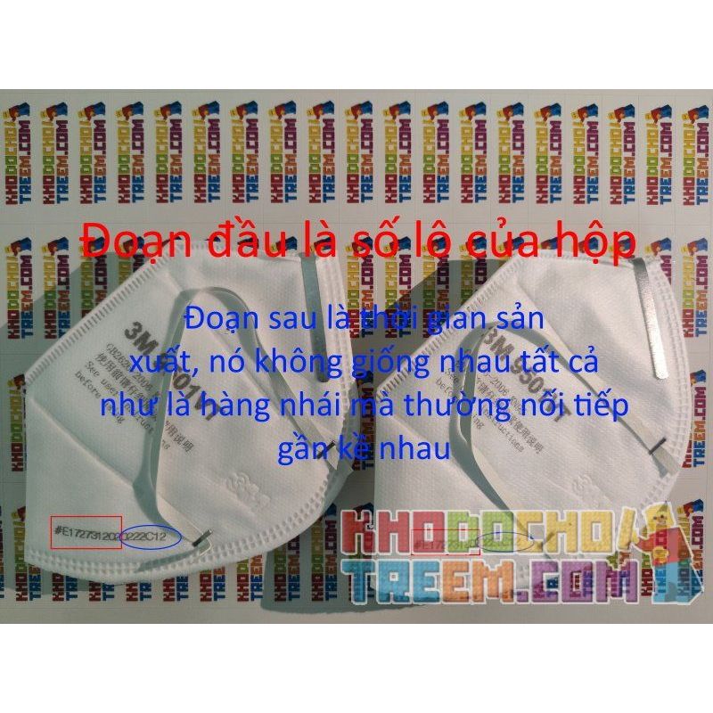 Khẩu trang 3M 9501VT KN95 lọc hơn 95% bụi siêu mịn PM2.5 có van thở, đeo tai, chun tổng hợp, chính hãng tốt hơn 3M 9001V chỉ lọc