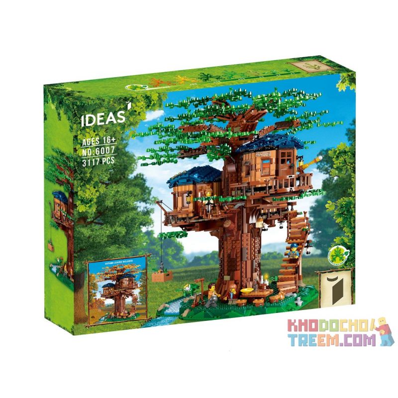 NOT Lego TREE HOUSE 21318 KUPAI 99019 LARI 11364 LION KING 180153 SX 6007 6011 xếp lắp ráp ghép mô hình NGÔI NHÀ TRÊN CÂY Ideas Ý Tưởng 3036 khối