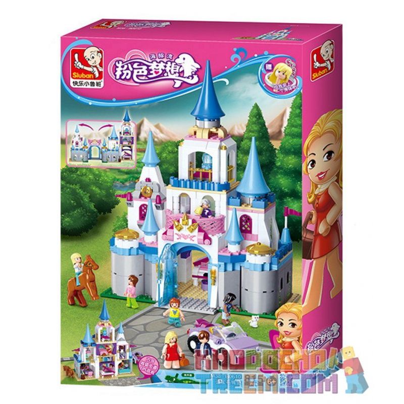SLUBAN M38-B6010 B6010 6010 M38B6010 38-B6010 Xếp hình kiểu   Sapphire Castle Lâu đài Công Chúa 815 khối