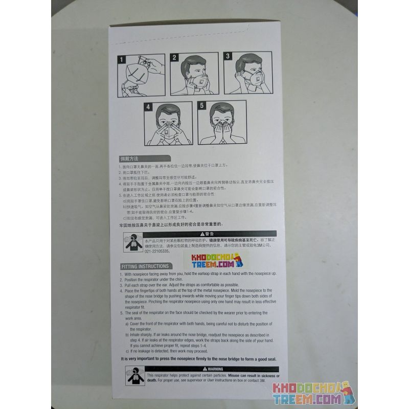 Khẩu trang trẻ em 3M 9003V KN90 lọc hơn 90% bụi siêu mịn PM2.5 có van thở
