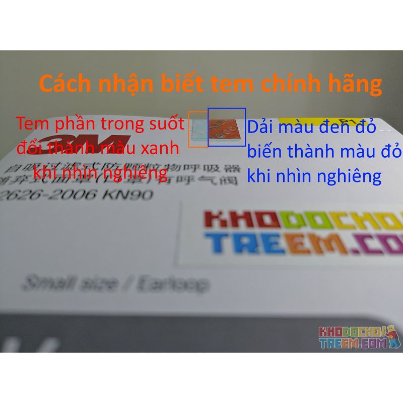 Khẩu trang trẻ em 3M 9003V KN90 lọc hơn 90% bụi siêu mịn PM2.5 có van thở