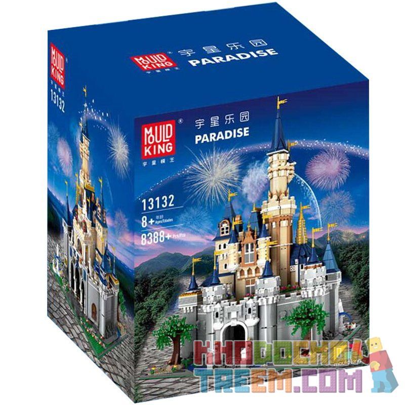 MouldKing 13132 Mould King 13132 non  LÂU ĐÀI DISNEY bộ đồ chơi xếp lắp ráp ghép mô hình Paradise Thiên Đường 8388 khối