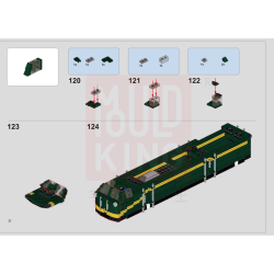 Hướng dẫn lắp ráp MouldKing 12001 12001CX Mould King 12001 12001CX ĐẦU MÁY DIESEL NJ2 (PDF)
