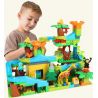 FEELO 1608 Xếp hình kiểu    Large Beads Slide On Tree House Ống Trượt Hạt Lớn Trên Nhà Cây 200 khối