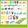 FEELO 1608 Xếp hình kiểu    Large Beads Slide On Tree House Ống Trượt Hạt Lớn Trên Nhà Cây 200 khối