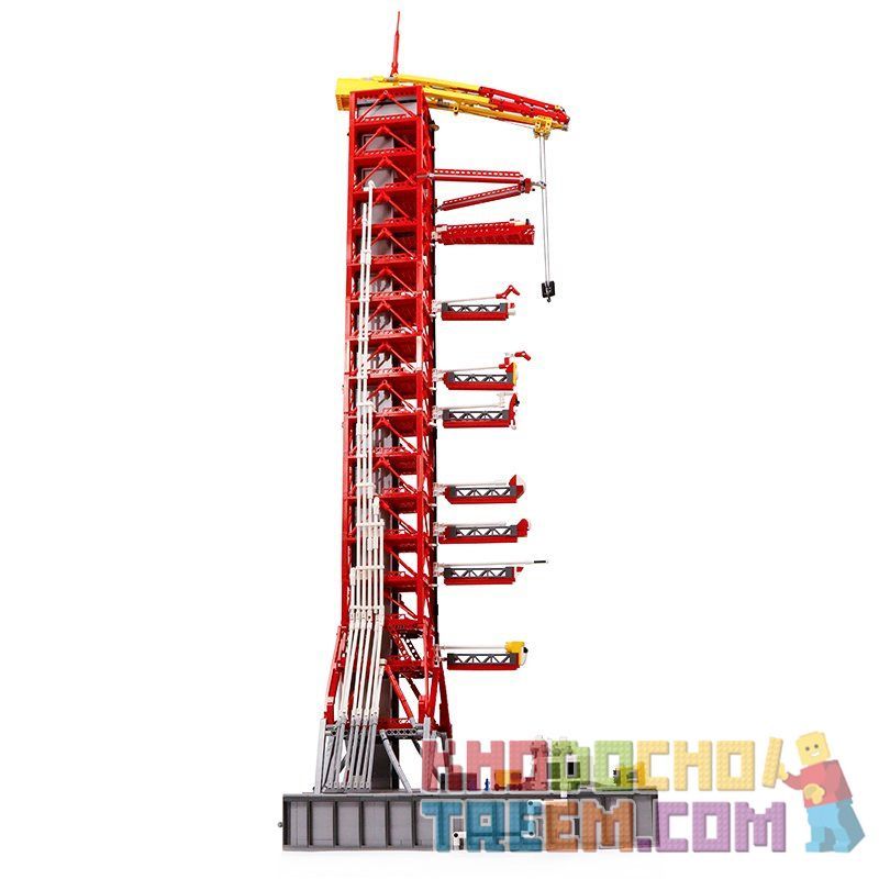 6693 J BRAND J79002 79002 MOC BLOCKS M10003 10003 MorkModel 031003 Mork Model 031003 non  BỆ PHÓNG APOLLO SATURN V bộ đồ chơi xếp lắp ráp ghép mô hình Ideas APOLLO SATURN V LAUNCH UMBILICAL TOWER Ý Tưởng 3561 khối