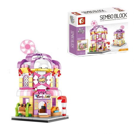 SEMBO 601051 601052 601053 601054 non  CỬA HÀNG CÀ PHÊ ĐỒ CHƠI ĐIỆN TỬ KẸO bộ đồ chơi xếp lắp ráp ghép mô hình Mini Modular SEMBO BLOCK Đường Phố Thu Nhỏ 1199 khối