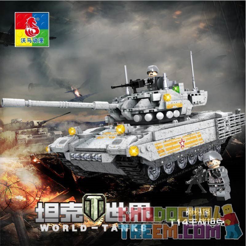 WOMA C0124 0124 non  XE TĂNG CHIẾN ĐẤU CHỦ LỰC ARMATA T14 bộ đồ chơi xếp lắp ráp ghép mô hình Tank Battle WORLD TANKS T-14 ARMATA MAIN BATTLE Xe Tăng Đối Đầu 1066 khối