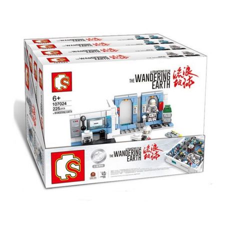 SEMBO 107021 107022 107023 107024 non  TRẠM VŨ TRỤ 4 TRONG 1 bộ đồ chơi xếp lắp ráp ghép mô hình The Wandering Earth THE WANDERING EARTH 4IN1 SPACE STATION Lưu Lạc Địa Cầu 1006 khối