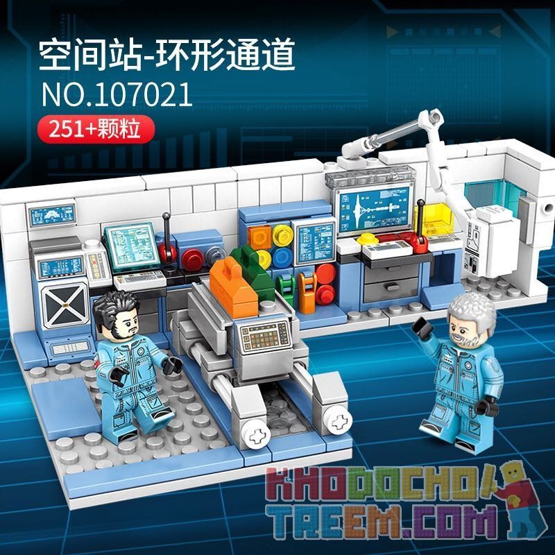 SEMBO 107021 107022 107023 107024 non  TRẠM VŨ TRỤ 4 TRONG 1 bộ đồ chơi xếp lắp ráp ghép mô hình The Wandering Earth THE WANDERING EARTH 4IN1 SPACE STATION Lưu Lạc Địa Cầu 1006 khối