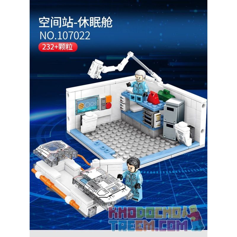 SEMBO 107021 107022 107023 107024 non  TRẠM VŨ TRỤ 4 TRONG 1 bộ đồ chơi xếp lắp ráp ghép mô hình The Wandering Earth THE WANDERING EARTH 4IN1 SPACE STATION Lưu Lạc Địa Cầu 1006 khối