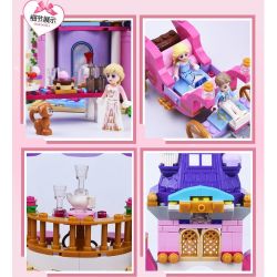 GUDI 9019 non  LÂU ĐÀI CỦA CÔNG CHÚA ALICE bộ đồ chơi xếp lắp ráp ghép mô hình Alice Princess ROYAL BALL 992 khối