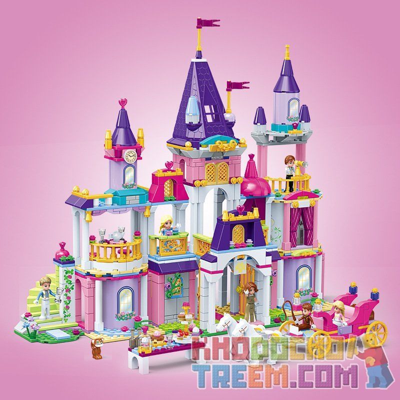 GUDI 9019 non  LÂU ĐÀI CỦA CÔNG CHÚA ALICE bộ đồ chơi xếp lắp ráp ghép mô hình Alice Princess ROYAL BALL 992 khối