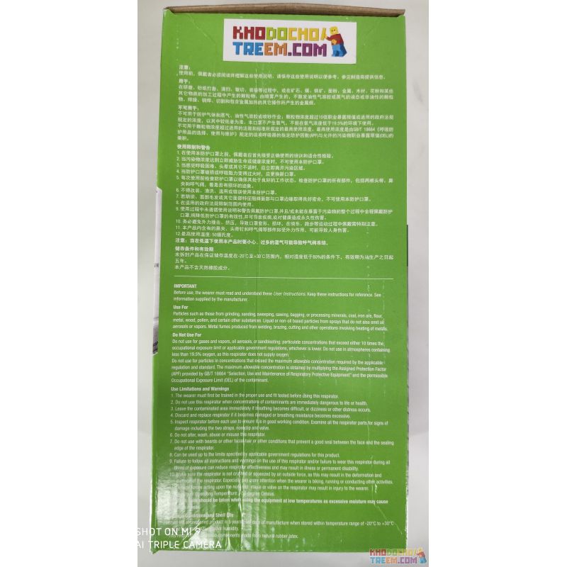 Khẩu trang 3M 9502V KN95 có đệm mũi lọc hơn 95% bụi siêu mịn PM2.5 có van thở, đeo đầu, chun tổng hợp, chính hãng nâng cấp của 9