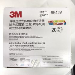 Khẩu trang 3M 9542V KN95 lọc hơn 95% bụi siêu mịn PM2.5 và độc với màng than hoạt tính đệm mũi van thở chun vải mềm đeo đầu chín Khẩu trang 3M 9542V KN95 lọc hơn 95% bụi siêu mịn PM2.5 và độc với màng than hoạt tính đệm mũi van thở chun vải mềm đeo đầu chín
