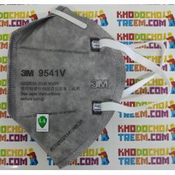 Khẩu trang 3M 9541V KN95 lọc hơn 95% bụi siêu mịn PM2.5 và độc với màng than hoạt tính đệm mũi van thở chun vải mềm chính hãng t