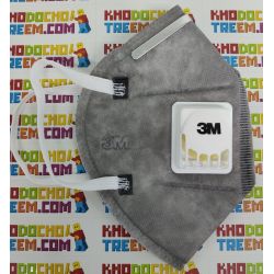 Khẩu trang 3M 9541V KN95 lọc hơn 95% bụi siêu mịn PM2.5 và độc với màng than hoạt tính đệm mũi van thở chun vải mềm chính hãng t