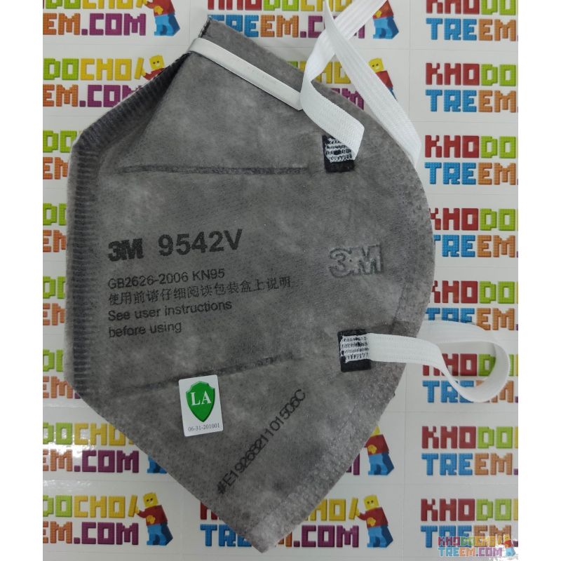 Khẩu trang 3M 9542V KN95 lọc hơn 95% bụi siêu mịn PM2.5 và độc với màng than hoạt tính đệm mũi van thở chun vải mềm đeo đầu chín Khẩu trang 3M 9542V KN95 lọc hơn 95% bụi siêu mịn PM2.5 và độc với màng than hoạt tính đệm mũi van thở chun vải mềm đeo đầu chín
