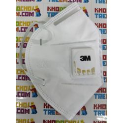 Khẩu trang 3M 9501V KN95 có đệm mũi lọc hơn 95% bụi siêu mịn PM2.5 có van thở, đeo tai, chính hãng nâng cấp của 9501VT Khẩu trang 3M 9501V KN95 có đệm mũi lọc hơn 95% bụi siêu mịn PM2.5 có van thở, đeo tai, chính hãng nâng cấp của 9501VT