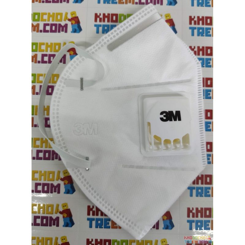 Khẩu trang 3M 9501V KN95 có đệm mũi lọc hơn 95% bụi siêu mịn PM2.5 có van thở, đeo tai, chính hãng nâng cấp của 9501VT Khẩu trang 3M 9501V KN95 có đệm mũi lọc hơn 95% bụi siêu mịn PM2.5 có van thở, đeo tai, chính hãng nâng cấp của 9501VT