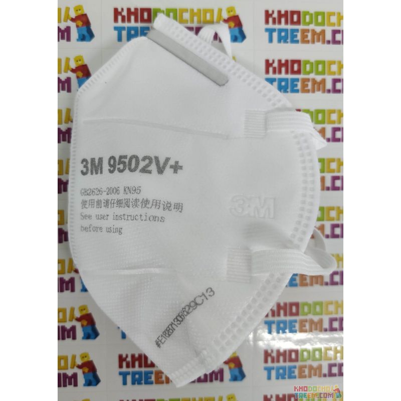 Khẩu trang 3M 9502V+ KN95 lọc hơn 95% bụi siêu mịn PM2.5 có van thở, đeo tai, chun vải mềm hơn 9502VT, chính hãng