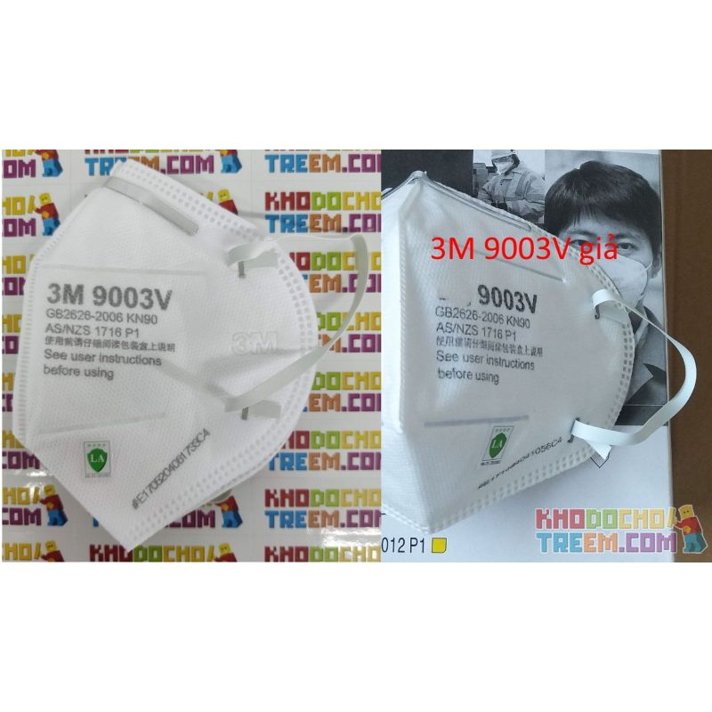 Khẩu trang trẻ em 3M 9003V KN90 lọc hơn 90% bụi siêu mịn PM2.5 có van thở