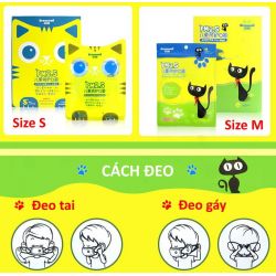 Khẩu trang trẻ em 3 - 10 tuổi KN95 Breazwell 530V lọc hơn 95% bụi siêu mịn PM2.5 có van thở, đệm mũi, chun vải mềm, đeo cả tai l
