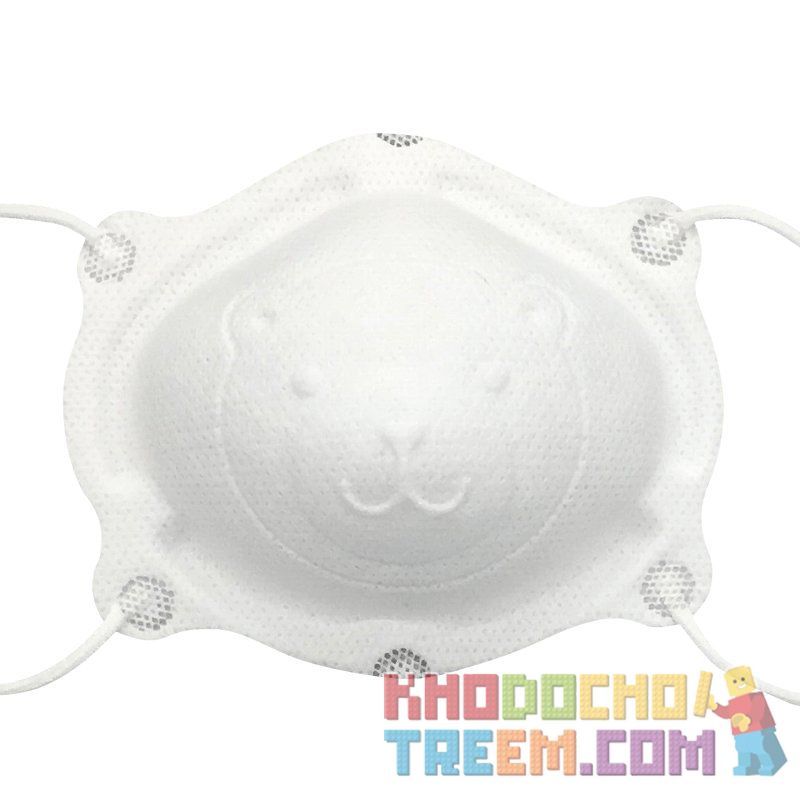 Khẩu trang gấu trẻ em 3 tháng - 3 tuổi KN95 Pingjia lọc hơn 95% bụi siêu mịn PM2.5 hình 3D chun vải siêu mềm chính hãng