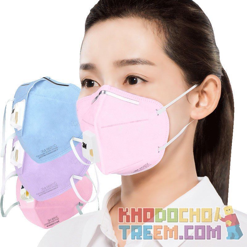 Khẩu trang 3M 9501C xanh tím hồng KN95 có đệm mũi lọc hơn 95% bụi siêu mịn PM2.5 có van thở, đeo tai, chính hãng Khẩu trang 3M 9501C xanh tím hồng KN95 có đệm mũi lọc hơn 95% bụi siêu mịn PM2.5 có van thở, đeo tai, chính hãng