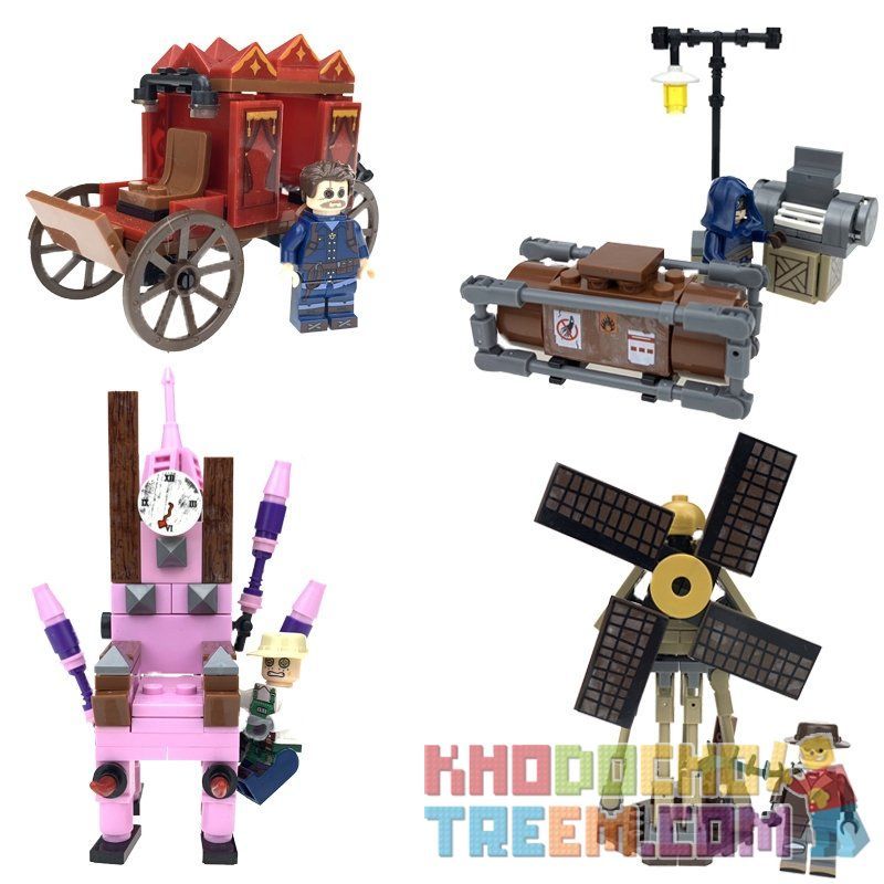 LE YILE 2301 Xếp hình kiểu Lego IDENTITY V Chair Machine Carriage Children Công Cụ Bắt Giữ 410 khối