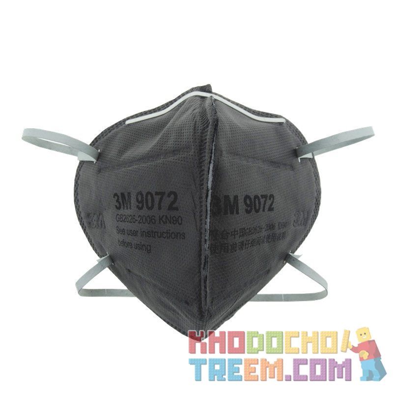 Khẩu trang 3M 9072 KN90 lọc hơn 90% hơi độc bụi siêu mịn PM2.5 có màng than hoạt tính chính hãng mới hơn 3M 9042 toàn đồ giả