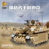 PanlosBrick 632008 Panlos Brick 632008 non  XE TĂNG CHIẾN ĐẤU CHỦ LỰC CHALLENGER II CỦA ANH bộ đồ chơi xếp lắp ráp ghép mô hình Creator CHALLENGER II MAIN BATTLE TANK Sáng Tạo 1687 khối