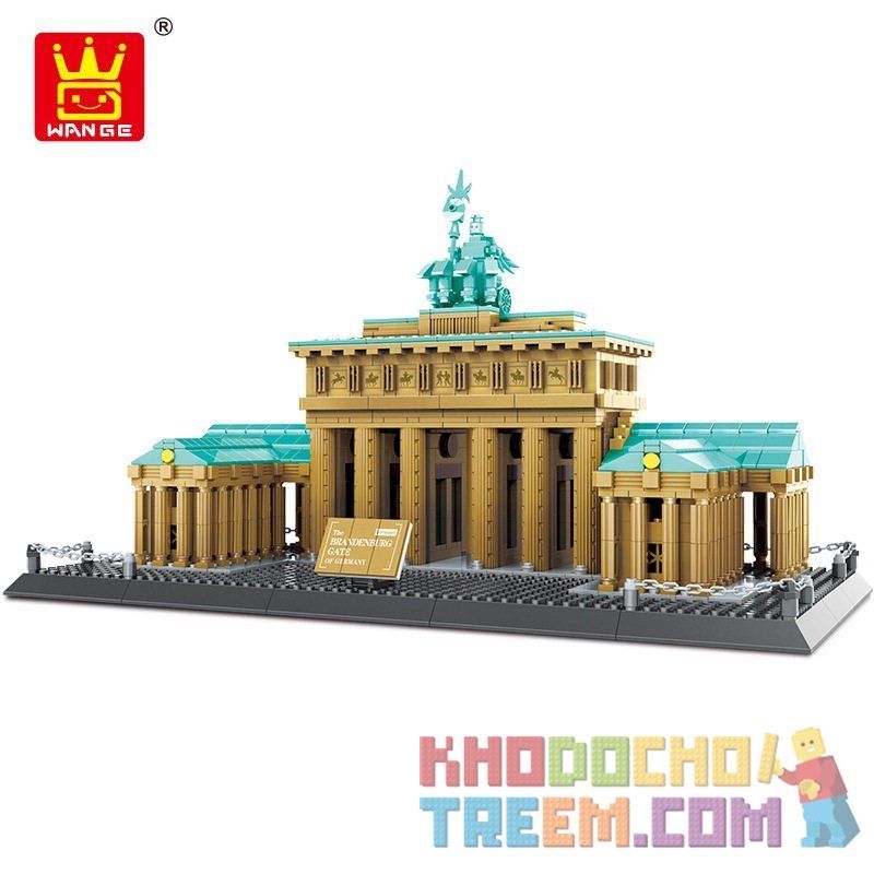 WANGE 6211 non Lego CỔNG BRANDENBURG BERLIN ĐỨC bộ đồ chơi xếp lắp ráp ghép mô hình Creator BRANDENBURGERTOR Sáng Tạo 1552 khối