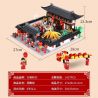 WANGE 5312 non  BỮA TỐI ĐOÀN TỤ KIỂU TRUNG QUỐC bộ đồ chơi xếp lắp ráp ghép mô hình Mini Modular Đường Phố Thu Nhỏ 1437 khối