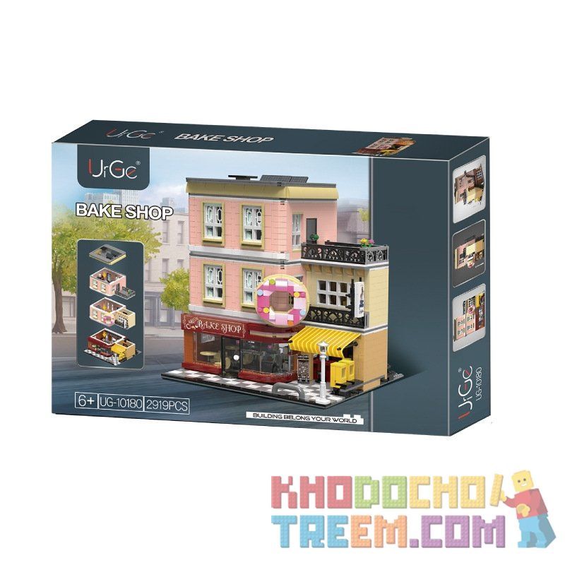 URGE UG-10180 10180 UG10180 non  CỬA HÀNG BÁNH bộ đồ chơi xếp lắp ráp ghép mô hình Creator THE DOUGHNUT SHOP Sáng Tạo 3255 khối URGE UG-10180 10180 UG10180 non  CỬA HÀNG BÁNH bộ đồ chơi xếp lắp ráp ghép mô hình Creator THE DOUGHNUT SHOP Sáng Tạo 3255 khối