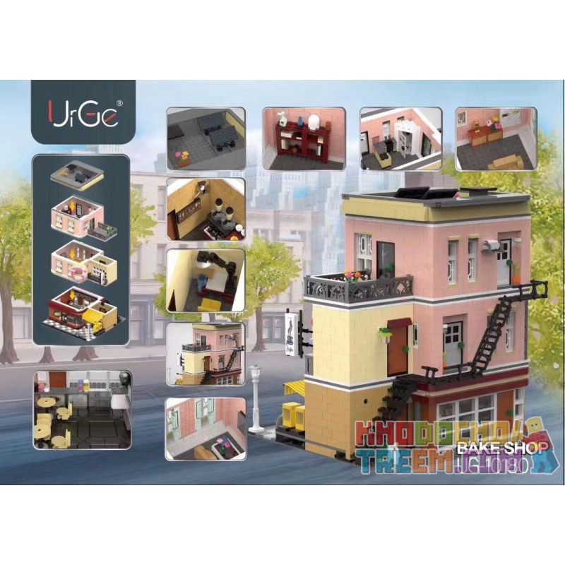 URGE UG-10180 10180 UG10180 non  CỬA HÀNG BÁNH bộ đồ chơi xếp lắp ráp ghép mô hình Creator THE DOUGHNUT SHOP Sáng Tạo 3255 khối URGE UG-10180 10180 UG10180 non  CỬA HÀNG BÁNH bộ đồ chơi xếp lắp ráp ghép mô hình Creator THE DOUGHNUT SHOP Sáng Tạo 3255 khối