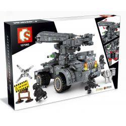 SEMBO 107065 non  THIẾT BỊ PHÒNG THỦ TÊN LỬA bộ đồ chơi xếp lắp ráp ghép mô hình Shanghai Fortress Pháo Đài Thượng Hải 1112 khối