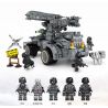 SEMBO 107065 non  THIẾT BỊ PHÒNG THỦ TÊN LỬA bộ đồ chơi xếp lắp ráp ghép mô hình Shanghai Fortress Pháo Đài Thượng Hải 1112 khối