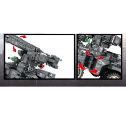 SEMBO 107065 non  THIẾT BỊ PHÒNG THỦ TÊN LỬA bộ đồ chơi xếp lắp ráp ghép mô hình Shanghai Fortress Pháo Đài Thượng Hải 1112 khối