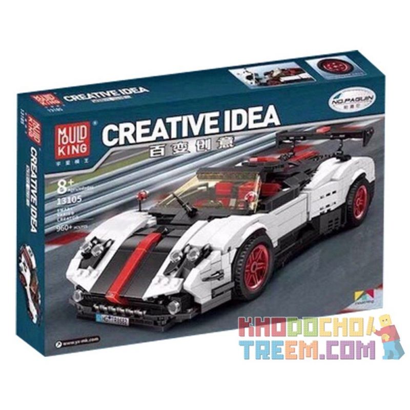 MouldKing 13105 Mould King 13105 RASTAR 98200 REBRICKABLE MOC-22208 22208 MOC22208 non  Ý TƯỞNG ĐA DẠNG PAGANI ZONDA CINQUE ROADSTER 1:16 tỷ lệ 1:16 bộ đồ chơi xếp lắp ráp ghép mô hình Creative Idea CREAATIVE IDEA PAGANI ZONDA CINQUE ROADSTER Ý Tưởng Sáng Tạo 960 khối