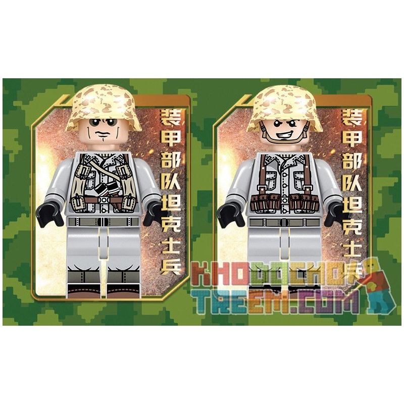 SEMBO 101401 non  XE TĂNG CHIẾN ĐẤU bộ đồ chơi xếp lắp ráp ghép mô hình Empires Of Steel Đế Chế Thép 1154 khối