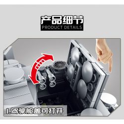 SEMBO 101401 non  XE TĂNG CHIẾN ĐẤU bộ đồ chơi xếp lắp ráp ghép mô hình Empires Of Steel Đế Chế Thép 1154 khối