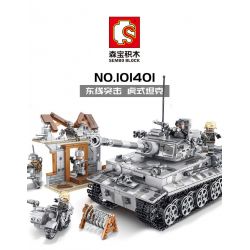 SEMBO 101401 non  XE TĂNG CHIẾN ĐẤU bộ đồ chơi xếp lắp ráp ghép mô hình Empires Of Steel Đế Chế Thép 1154 khối